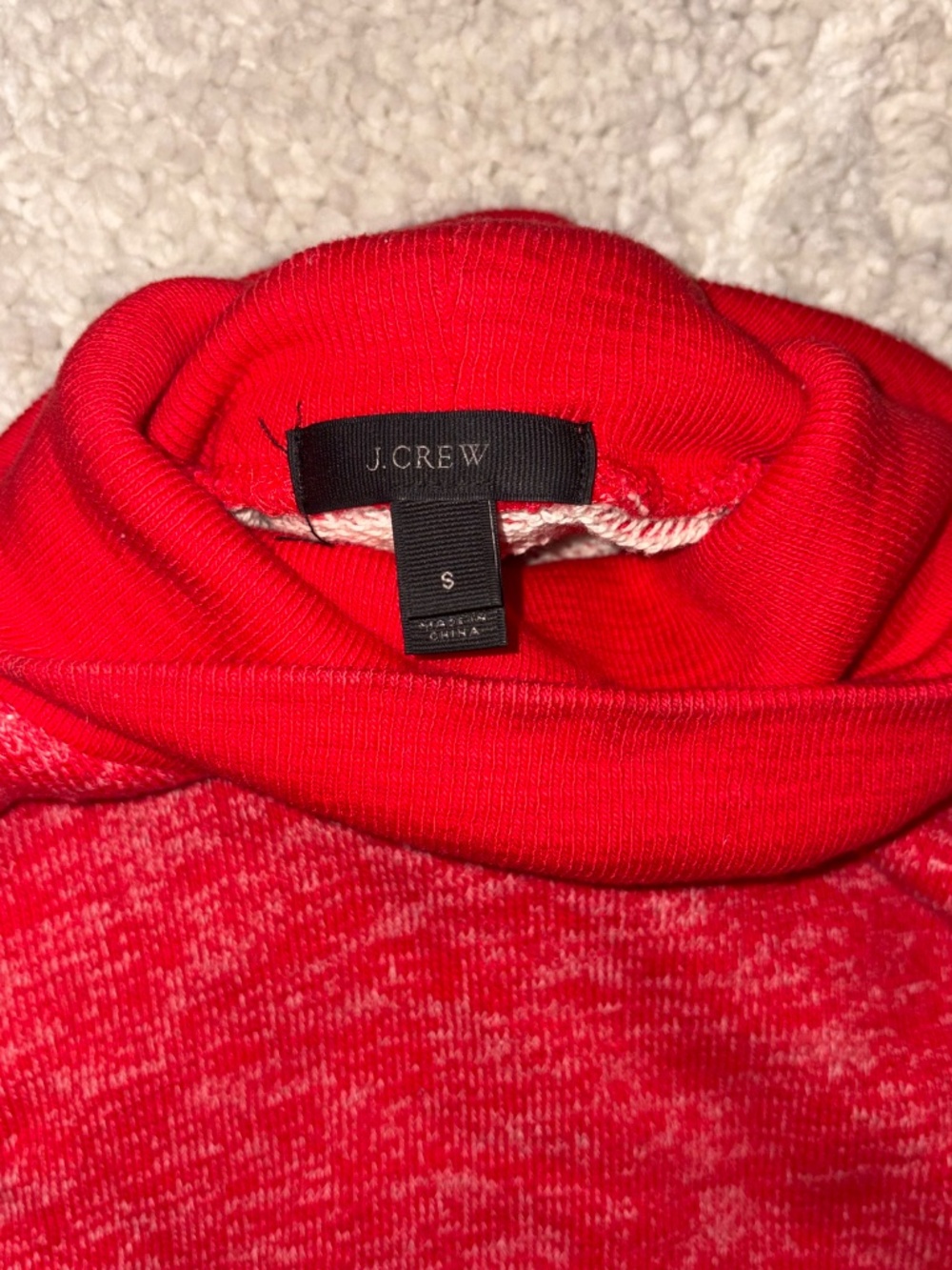 Red J. Crew Turtleneck, Size Small - Picture 2 of 2